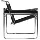 Wassily chair by Marcel Breuer in black leather 1970