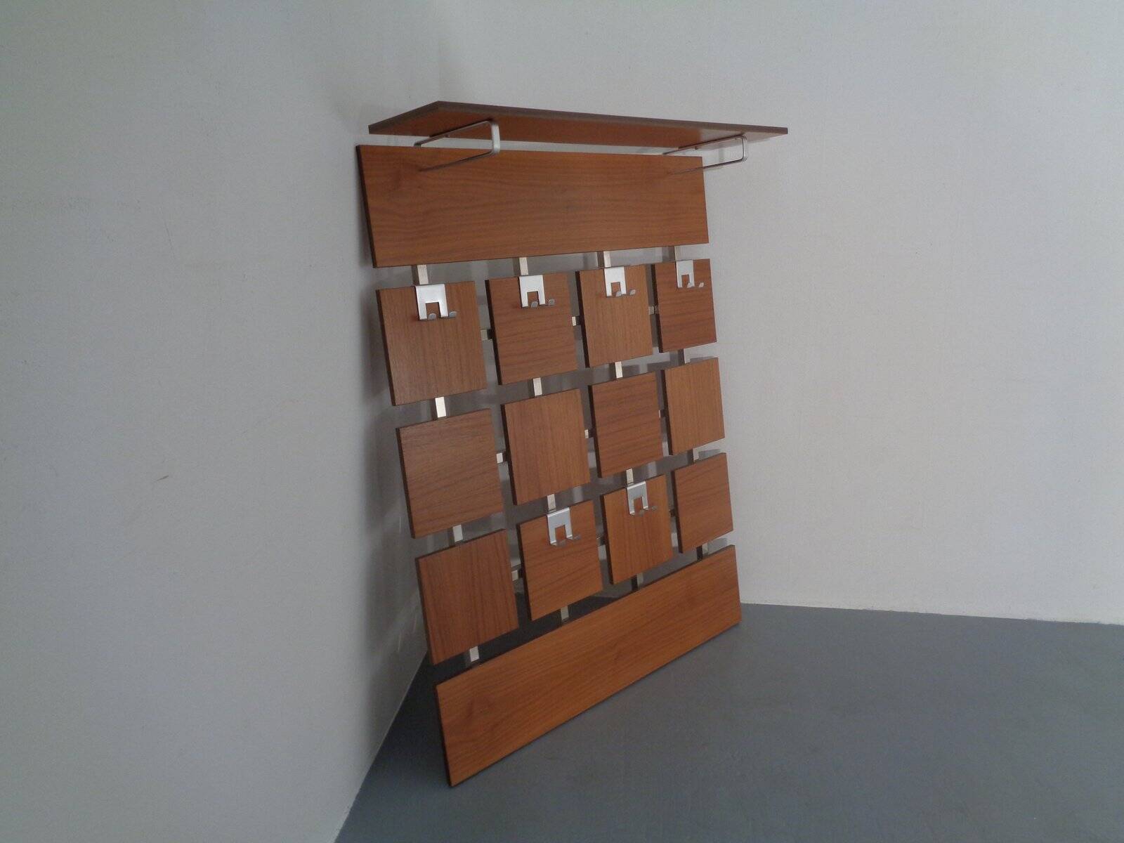 Mid-Century Wardrobe with Hat and Coat Rack, 1960s