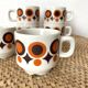 Tasses expresso empilables ,années 70