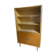 Bibliothèque en bois clair pieds compas