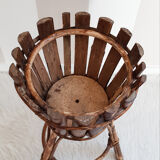 Rattan & wicker plant holder