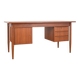 Mid-Century Danish Teak Desk by Gunnar Nielsen for Tibergaard, 1960s.