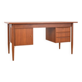 Bureau danois vintage en teck par Gunnar Nielsen pour Tibergaard, années 1960.