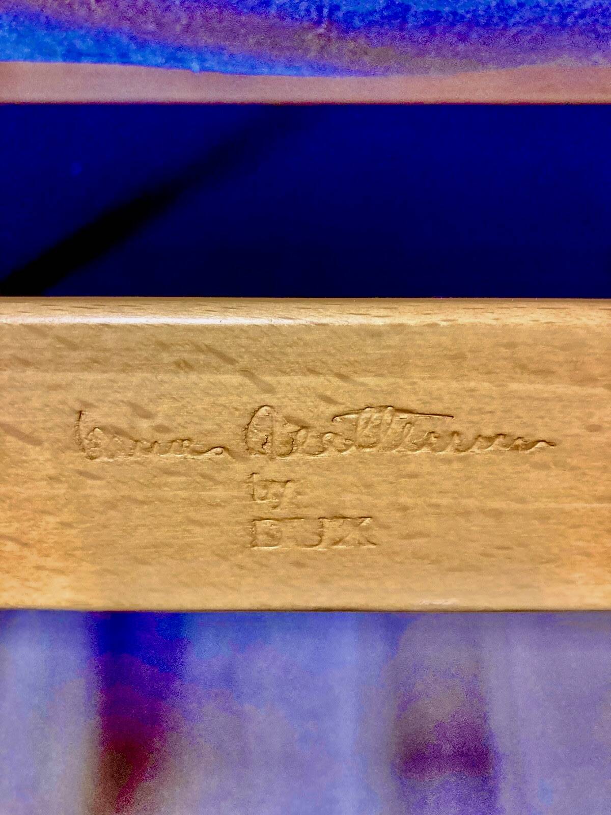 "Pernilla" armchair leather "Bruno Mathsson" 1960.