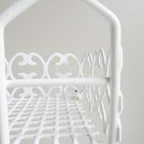 Étagère en métal blanc