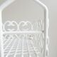 White metal shelf