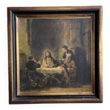 Old gilded wooden frame