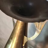 large brass vase empire style art nouveau 1880 to 1910, 60x20 beautiful condition for its age