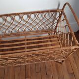 Rattan crib/child