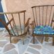 Pair of Baumann fan lounge chairs vintage 1965