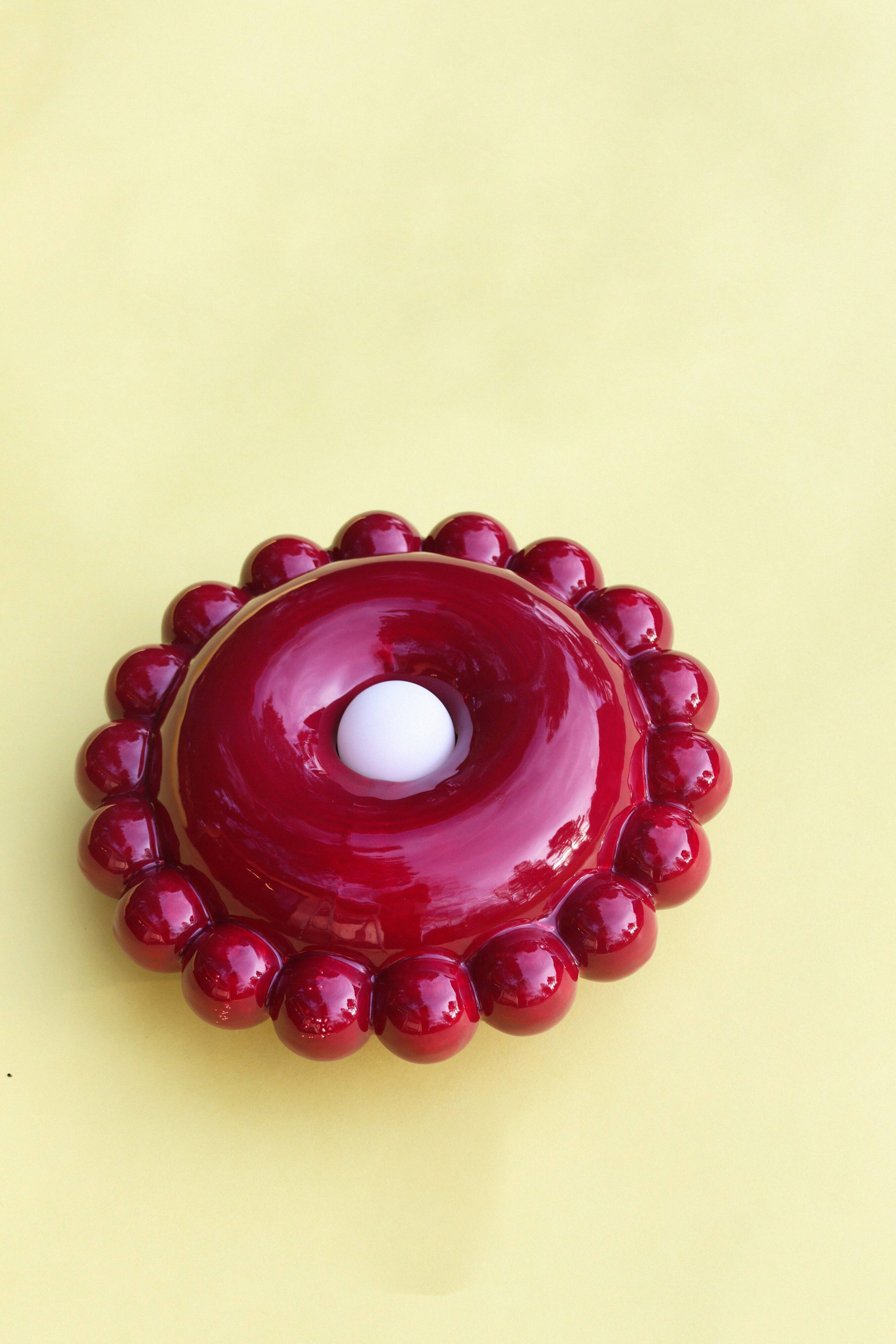 Applique Luna Small Bordeaux