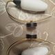Minimalist wall sconces in opal white glass from the 1990s.