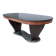 Dining Table by Vittorio Dassi with Oval Black Opaline Glass Top and Marble Base