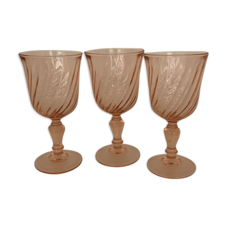 3 rosaline foot glasses