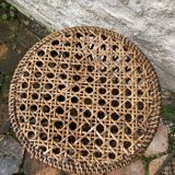 Vintage cane diabolo stool