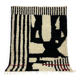Traditional handmade pure wool Berber rug size 100 x 200 cm