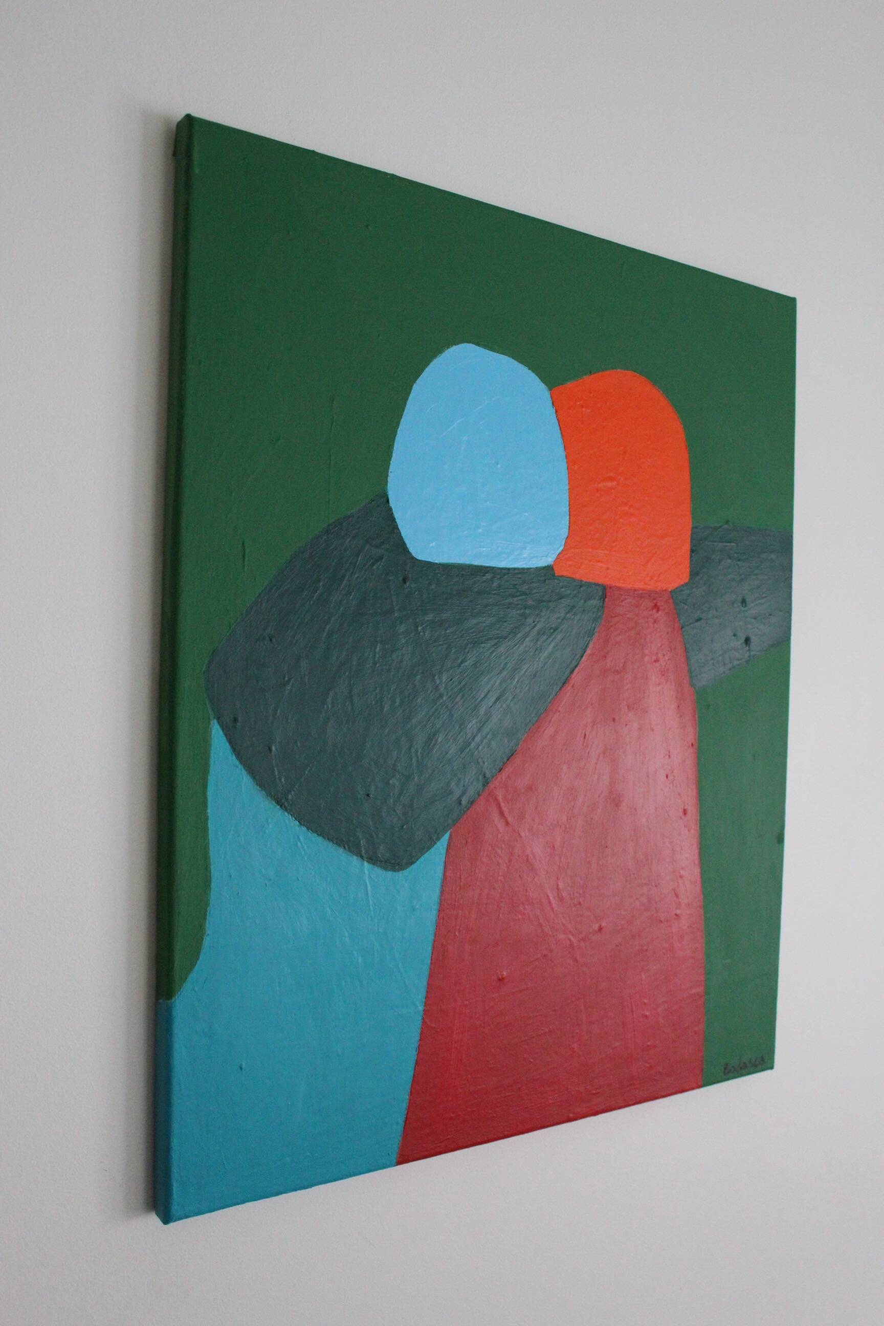 Come closer painting on stretched canvas by Bodasca
