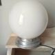 Old ceiling of 40's, white opaline globe, ceiling light