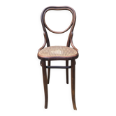Rare chaise haute cœur Thonet bois courbé