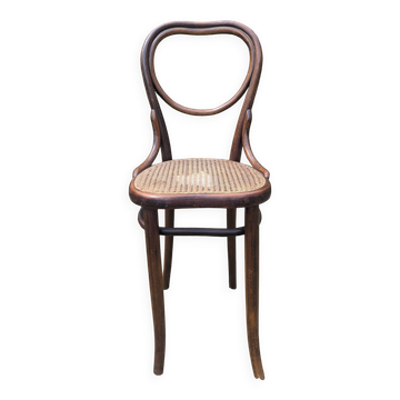 Rare high chair heart Thonet bent wood