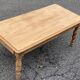 Vintage coffee table renovated in raw solid wood