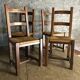 Set de 4 chaises paillées