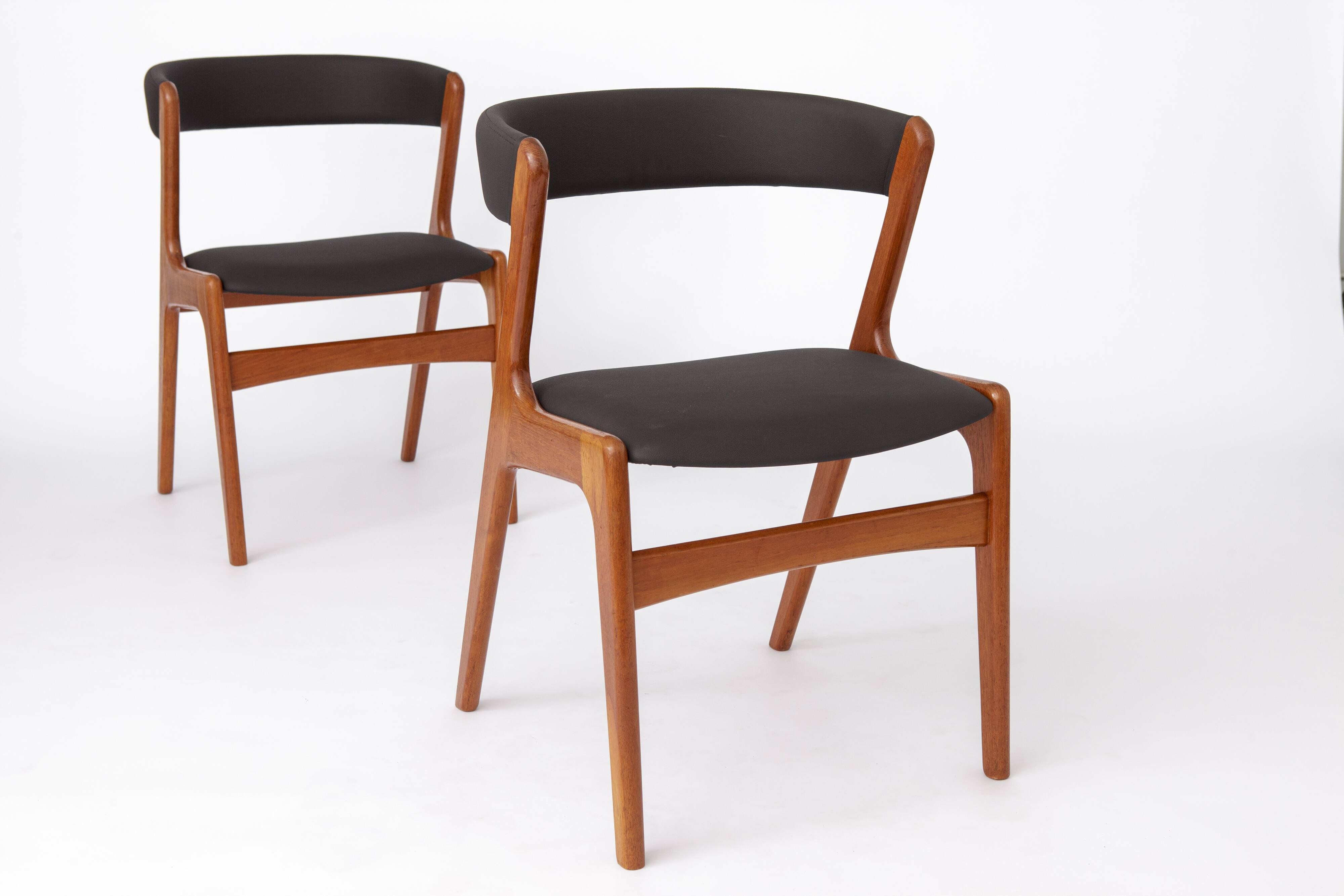 2 Chairs by Kai Kristiansen, model T21, Danish Teak 1960s