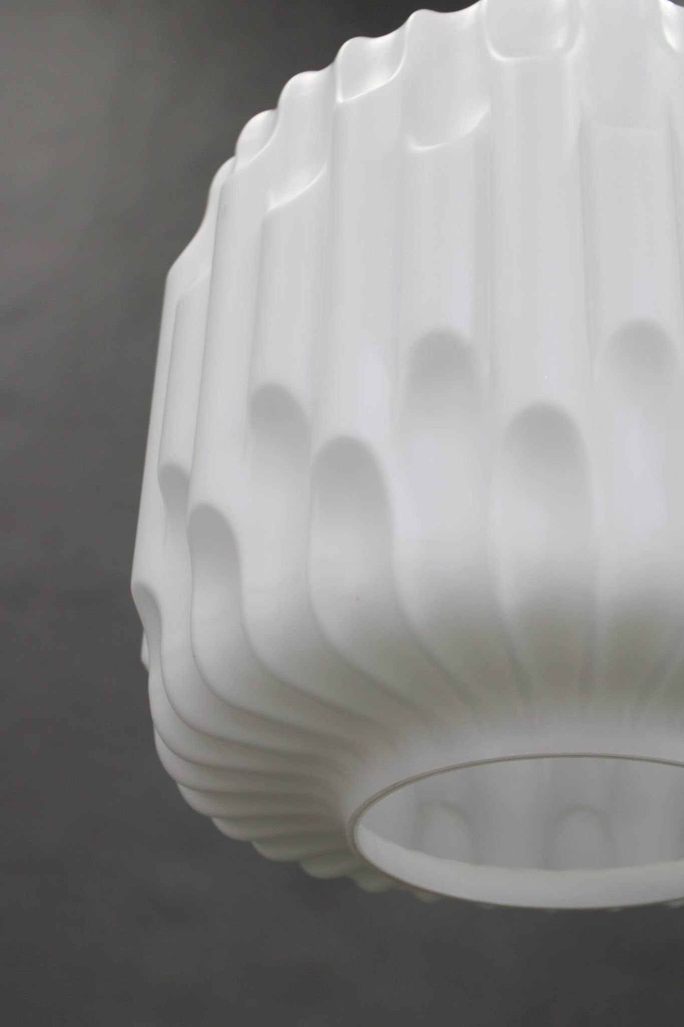 1970s Glass Pendant Light, Czechoslovakia