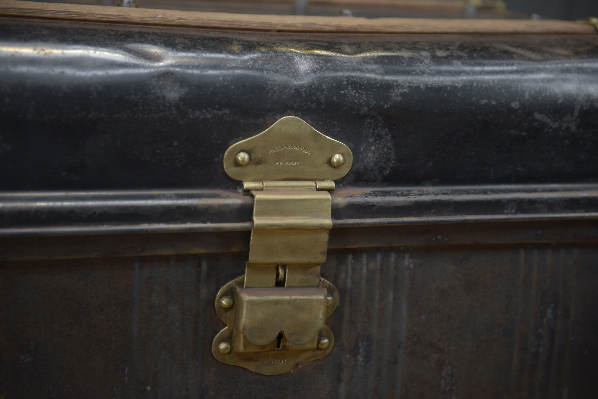 Old metal trunk Willaimson & Sons
