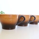 Tasses en grès x5 grès France