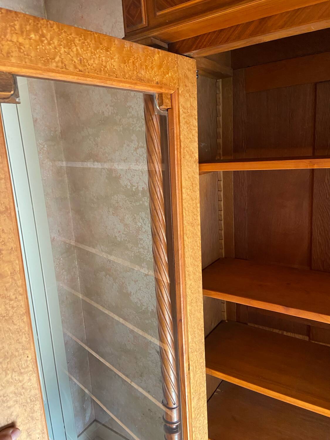 1960s glass-fronted bookcase