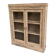 Oak display cabinet – 2 doors with glass