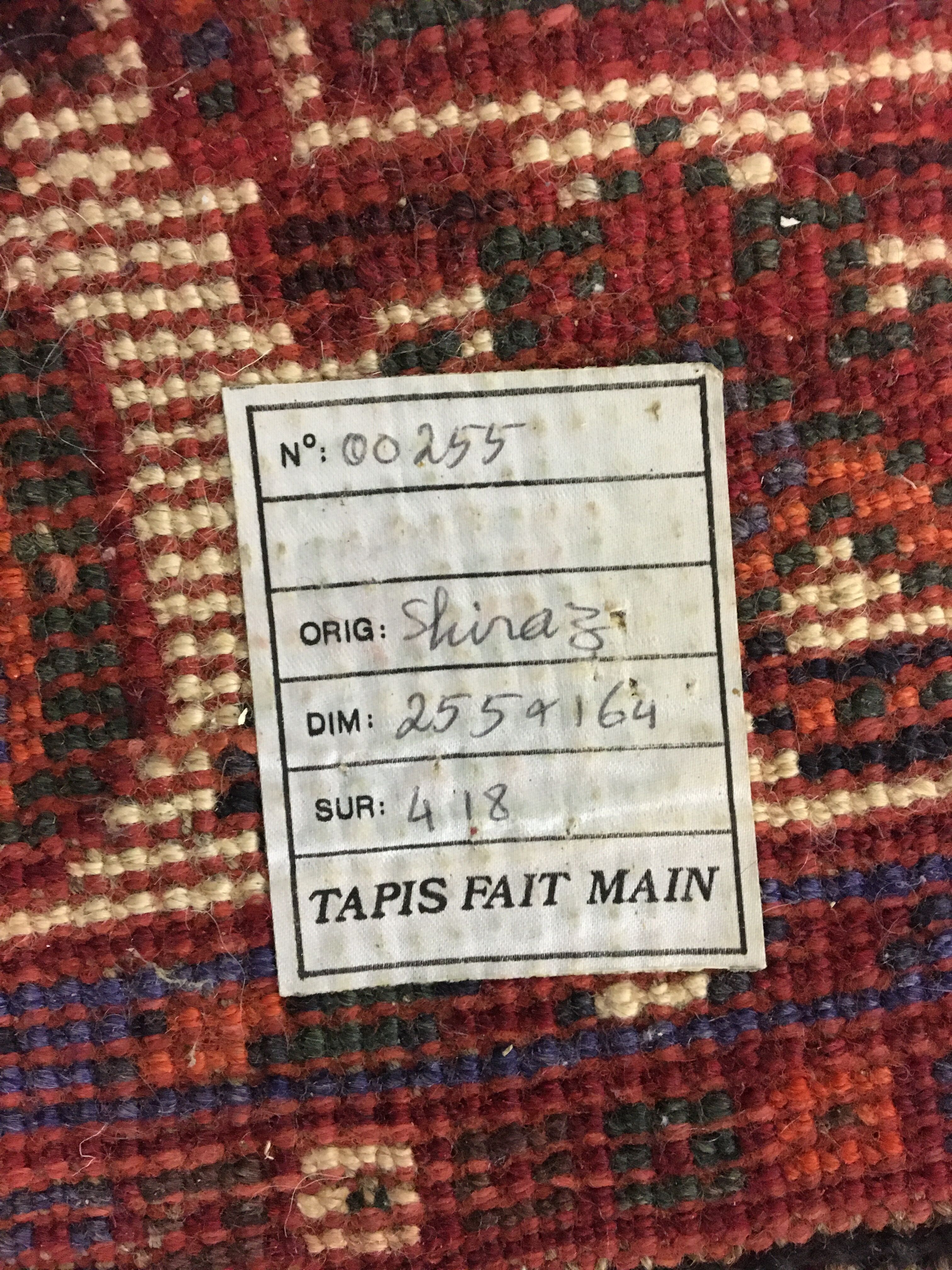 Antique Shiraz carpet pure wool, handmade