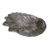 Shell-shaped crystal paperweight.