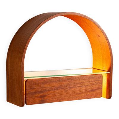 Console murale Domus avec éclairage et verre