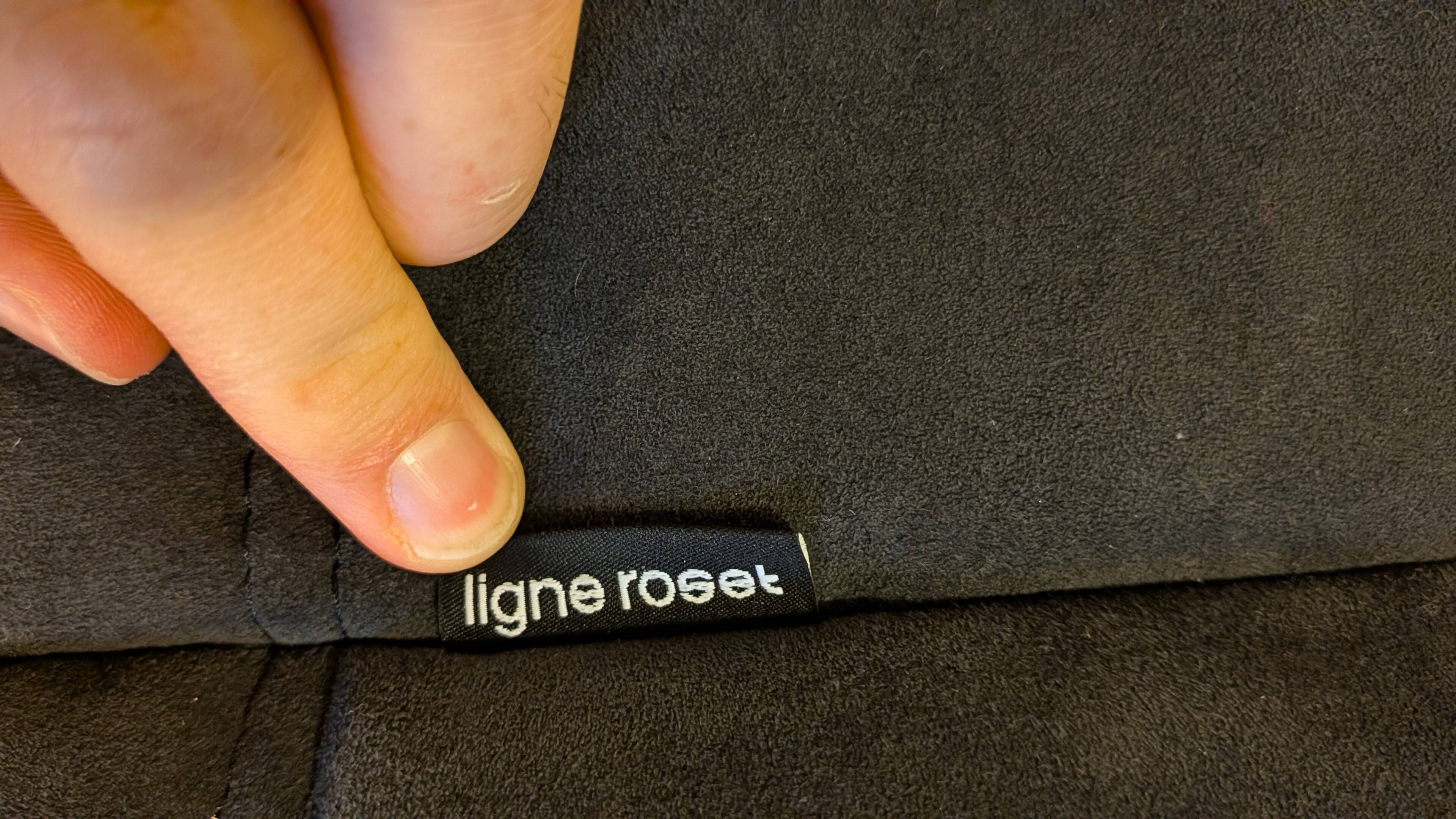 Togo corner sofa by Ligne Roset in anthracite alcantara.