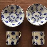 Set of 4 cups of coffee Sarreguemines
