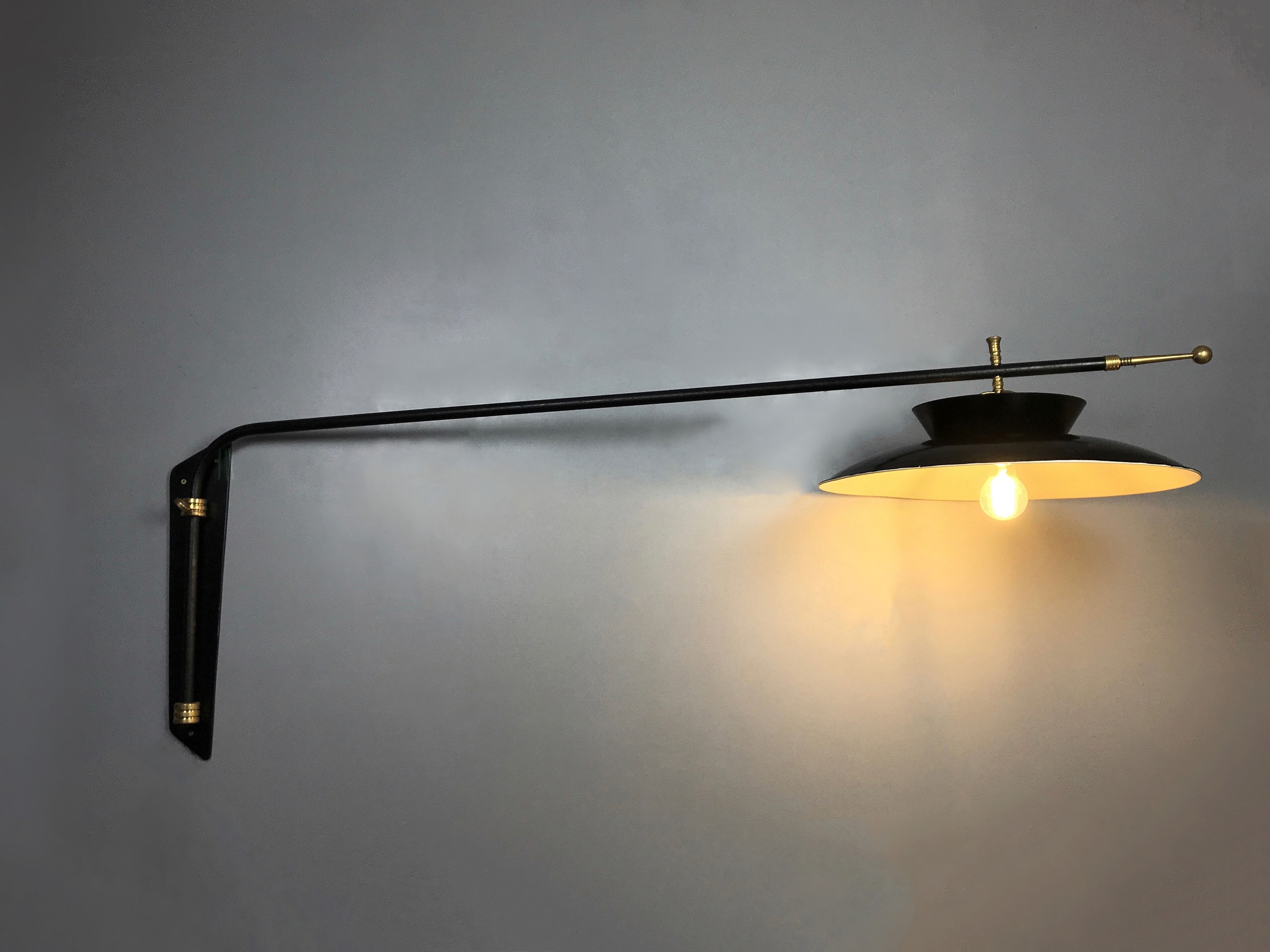 Arlus stem Wall lamp circa 1950