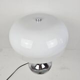 Lampe à poser champignon en métal chromé, Italie 1970