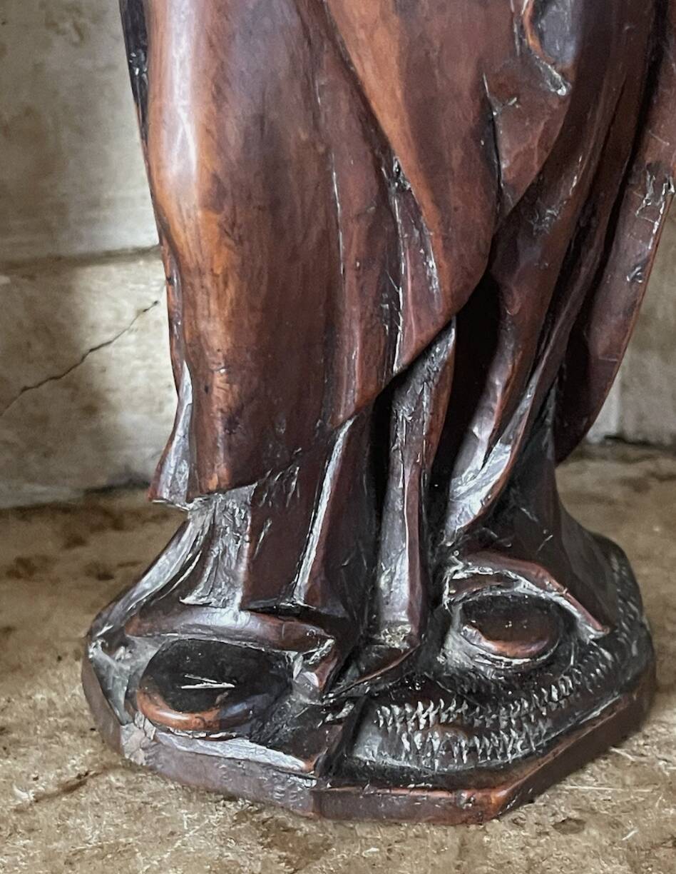 Virgin and Child - Wooden sculpture - 33 cm - France - 18th century