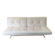 Smala sofa in white leather by Pascal Mourgue, Cinna edition.