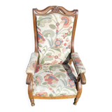 Voltaire armchair in walnut