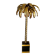 "jansen" style lamp in the shape of a palm tree in golden metal, 181 cm tall