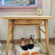 Bedside table 60s scandinavian wooden foot compass
