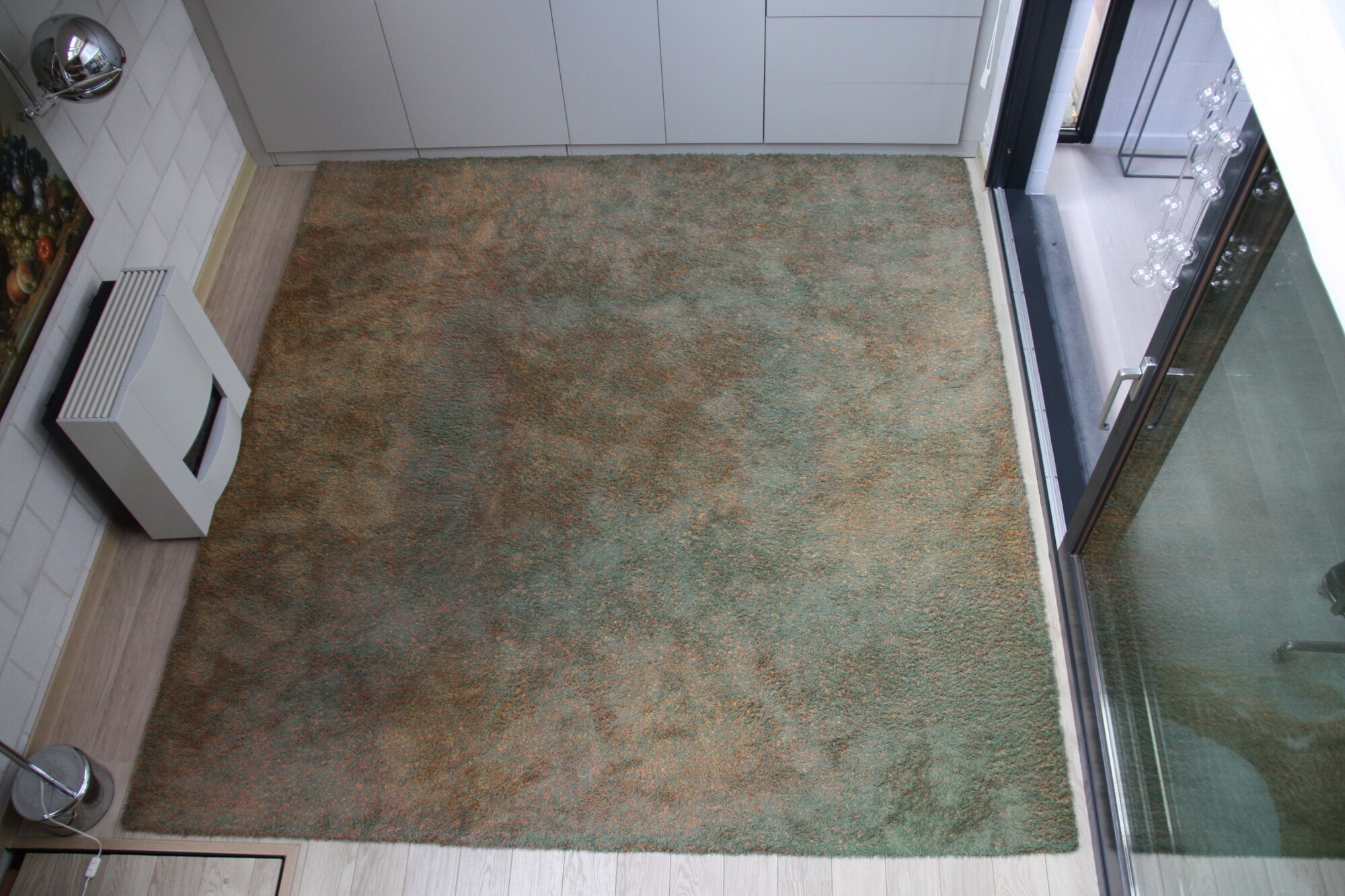 Handtufted carpet in wool & linen - Kerstine Kjaerholm - Denmark - 300x290cm