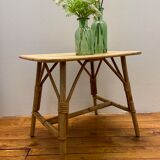 Vintage rattan coffee table