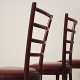 Mahogany chairs, 1950s, set of 3
