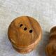 Olive wood salt and pepper shakers