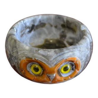 Owl marble ashtray