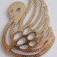 Brass swan trivet